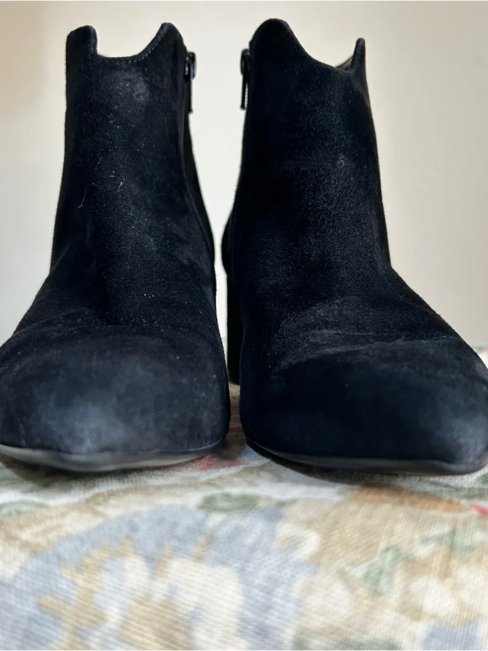 AGL ~ Handmade in Italy Black Suede Ankle Boots in EU size 38